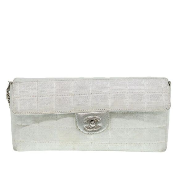 Chanel Chocolate Bar Beige Synthetic Clutch Bag (Pre-Owned) - Picture 11 of 16